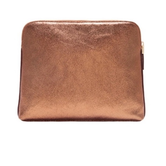 NWOT! India Hicks Bronze Insider Bag - Picture 2 of 9